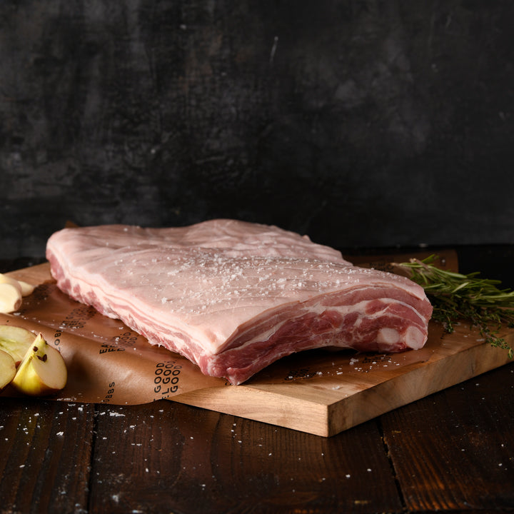 Free Range Pork Belly - On The Bone (Pre-order)