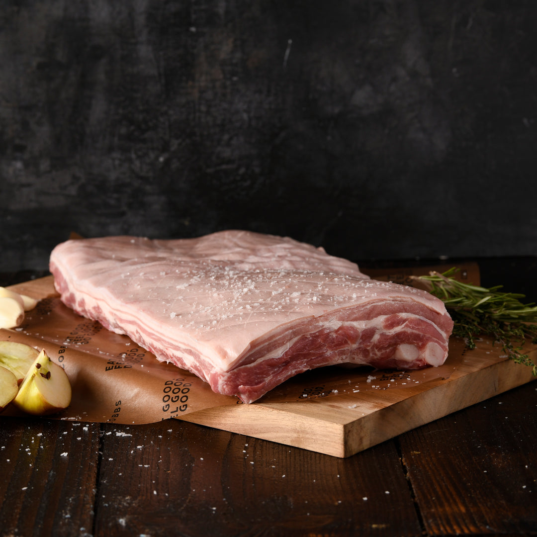 Free Range Pork Belly - On The Bone (Pre-order)