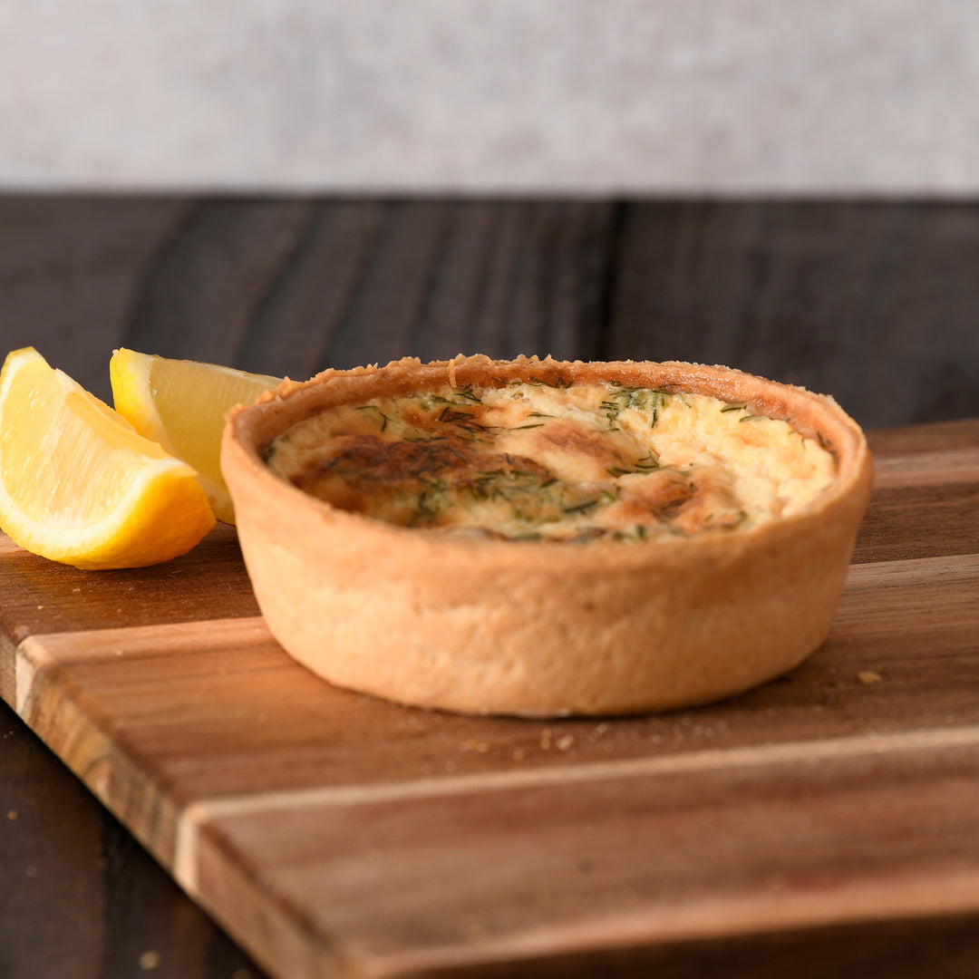 Hot Oak Smoked Salmon & Dill Quiche (Pre-order)