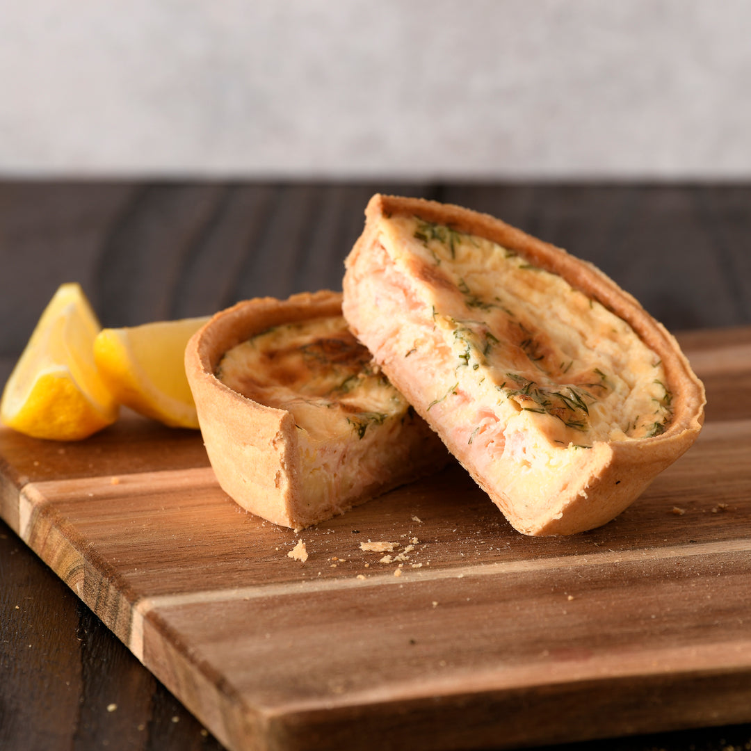 Hot Oak Smoked Salmon & Dill Quiche (Pre-order)